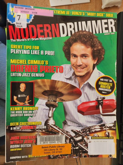 Modern Drummer Magazine Lot Of 12, Jan-Dec 2008 Drumming Magazines