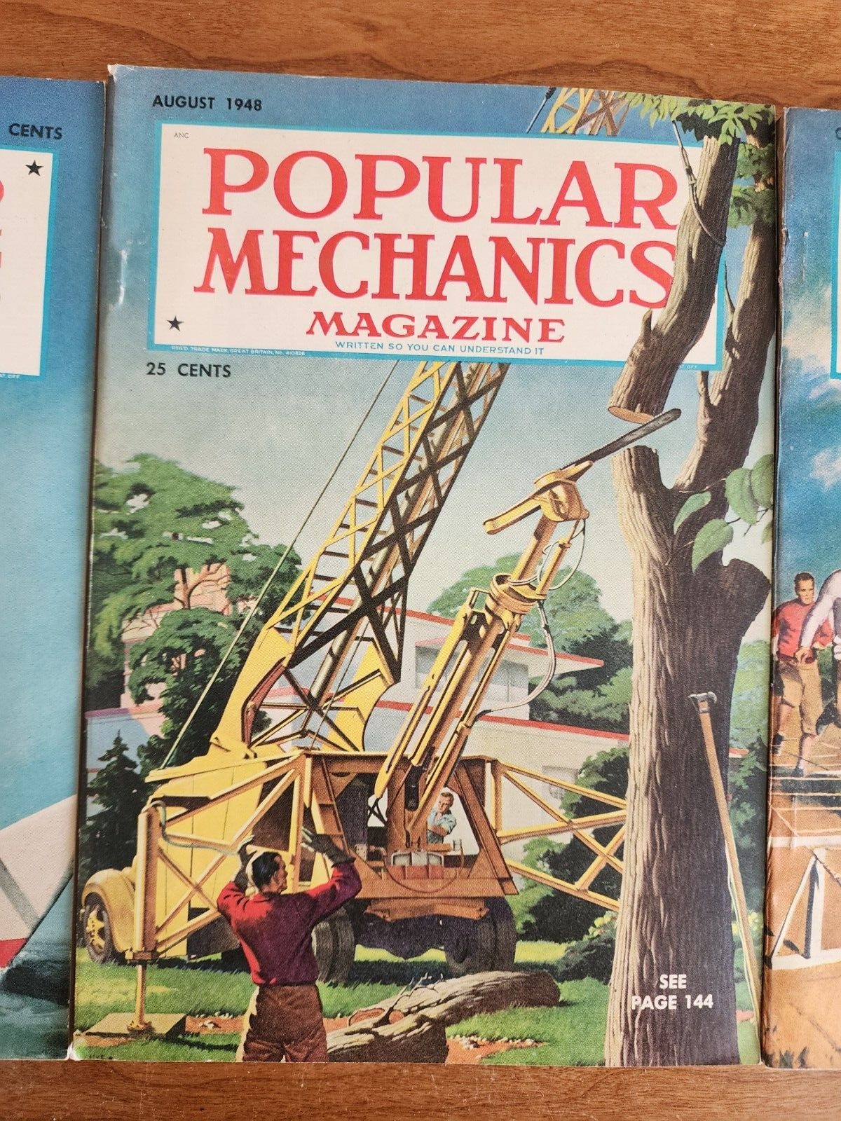 Lot of 3 Popular Mechanics Magazines 1948 Issues