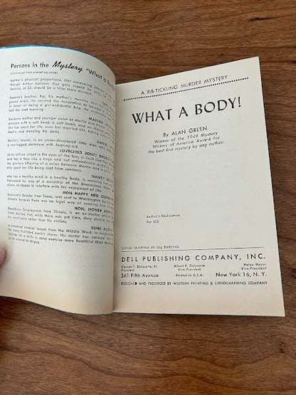 Dell Book - What a Body! Alan Green