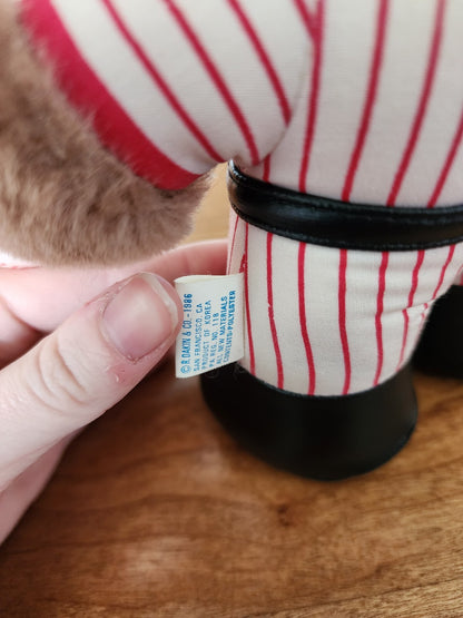 VTG 1986 Slugger Bear Dakin Baseball Player 8" Plush Animal Toy VWT