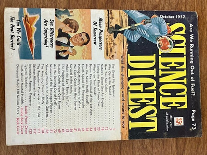 SCIENCE DIGEST Magazine - 1957