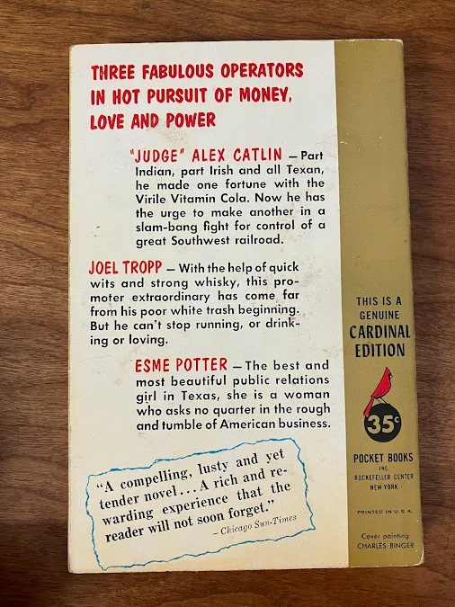 Vintage Paperback -  Stephen Longstreet: THE PROMOTERS