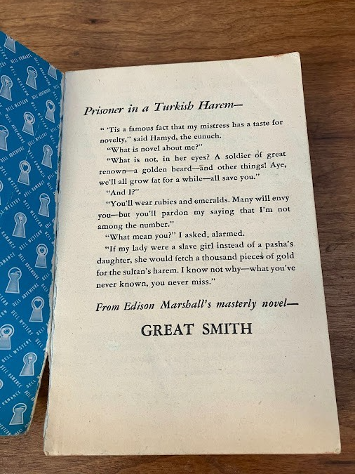 Vintage Paperback - Edison Marshall: Great Smith