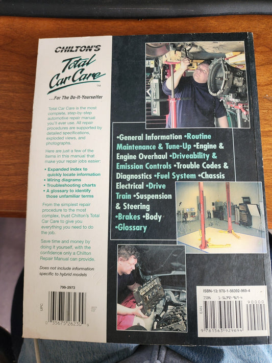 Chilton Ford Escape/Tribute/Mariner 2001-11 Repair Manual #26230