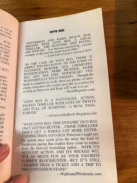 James Patterson Novel Mixed Bundle - lot of 3