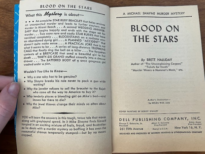 Vtg Paperbacks by Brett Halliday - lot of 2