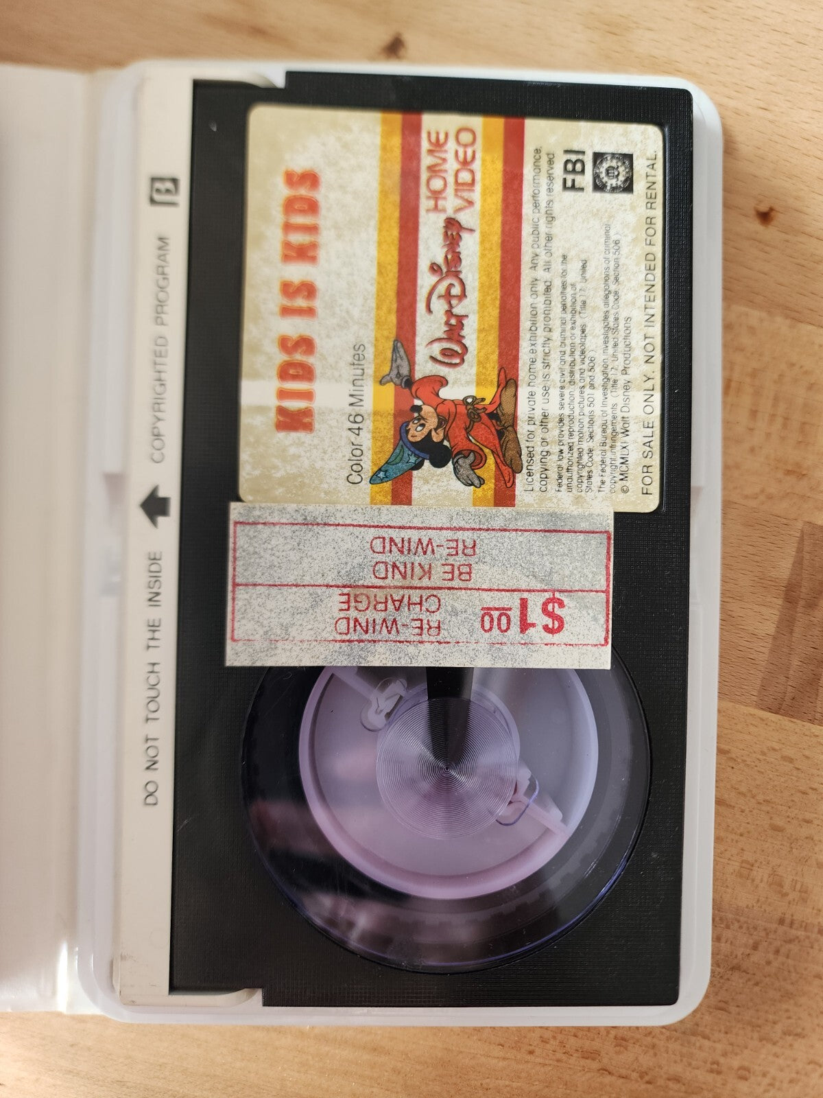 Walt Disney Home Video KIDS IS KIDS Starring Donald Duck (Beta) Collector