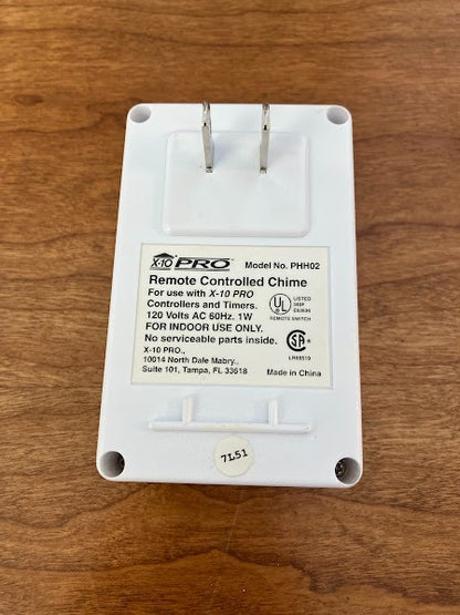 X10 Pro Remote-Control Chime: Model PHH02