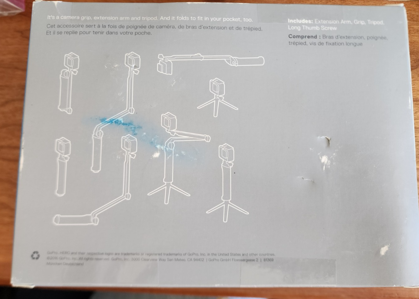 GoPro - 3-Way Tripod/Grip/Arm Fits All GoPro Cameras