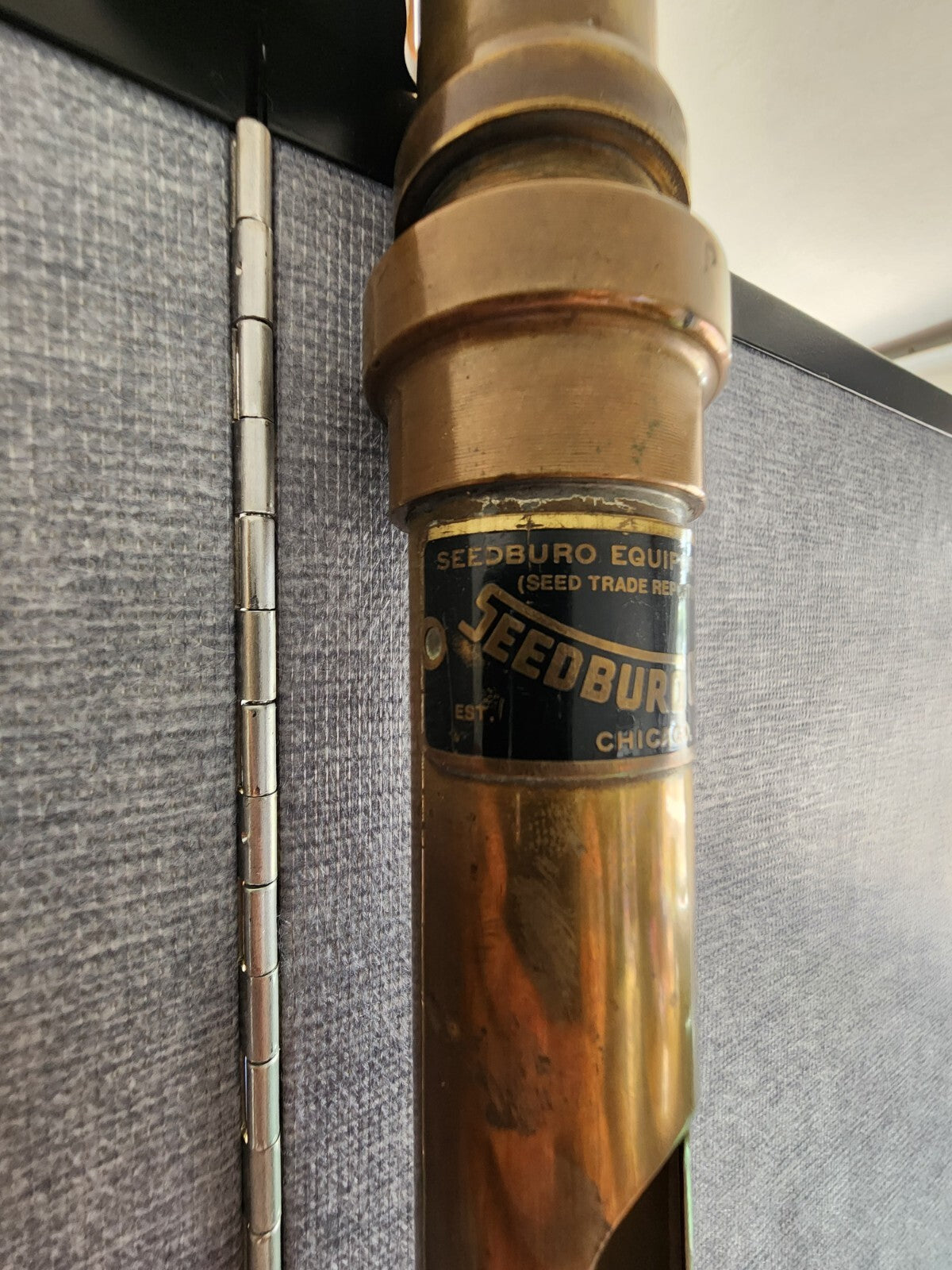 Vintage Grain Burro Brass Spiral Probe 6ft/72” SEEDBURO QUALITY 12 Hole Sampler