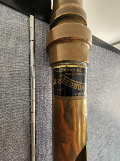 Vintage Grain Burro Brass Spiral Probe 6ft/72” SEEDBURO QUALITY 12 Hole Sampler