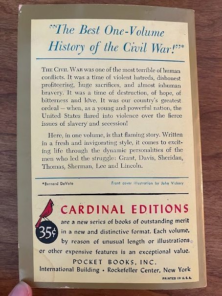 A Short History of the Civil War [Ordeal by fire] - A Cardinal edition