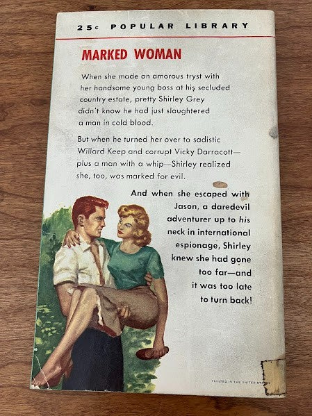 1955 Popular Library - UP TO HER NECK by John Newton Chance