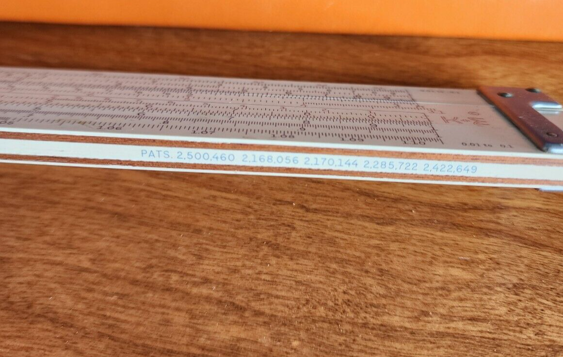 VTG K&E Model 4081-3S Log Duplex Slide Rule with Leather Case