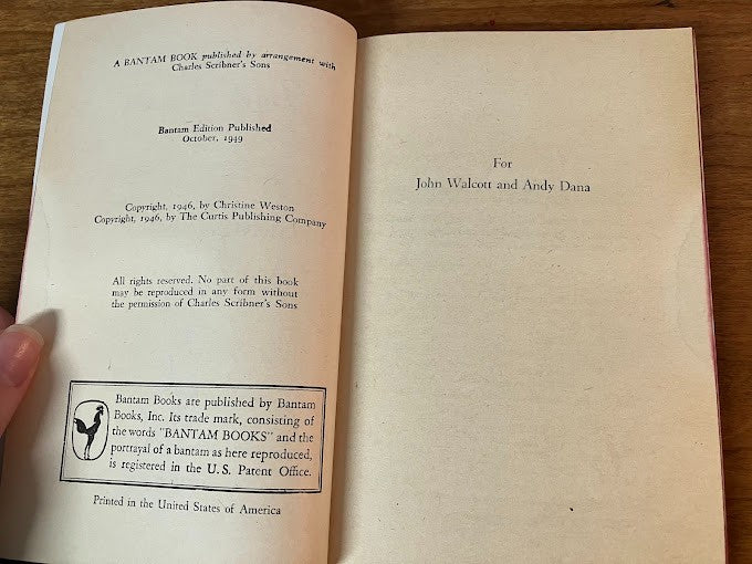 Vtg Paperback - THE DARK WOOD by Christine Weston