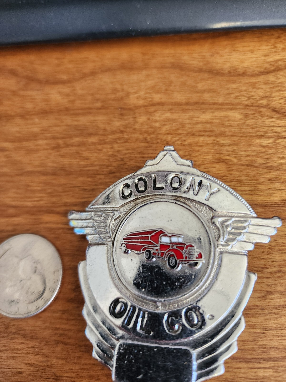 1950's COLONY OIL CO. Truck Driver BADGE