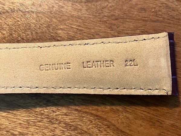 Hadley Roma Wristwatch Band: MS898 Brown 22MML - Genuine Leather