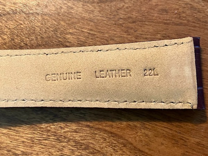 Hadley Roma Wristwatch Band: MS898 Brown 22MML - Genuine Leather