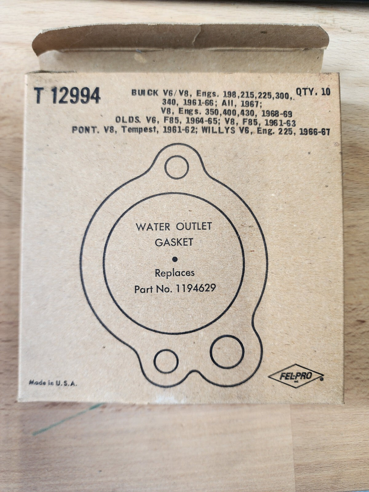 FEL-PRO T 12994 Water Outlet Gaskets (10)