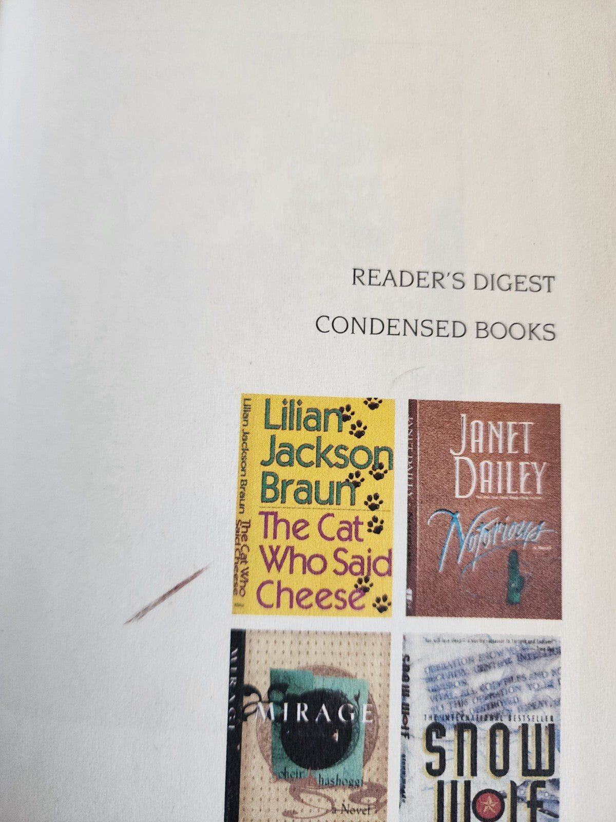 Vintage Reader’s Digest Condensed Books Volume 4, 1996 HC