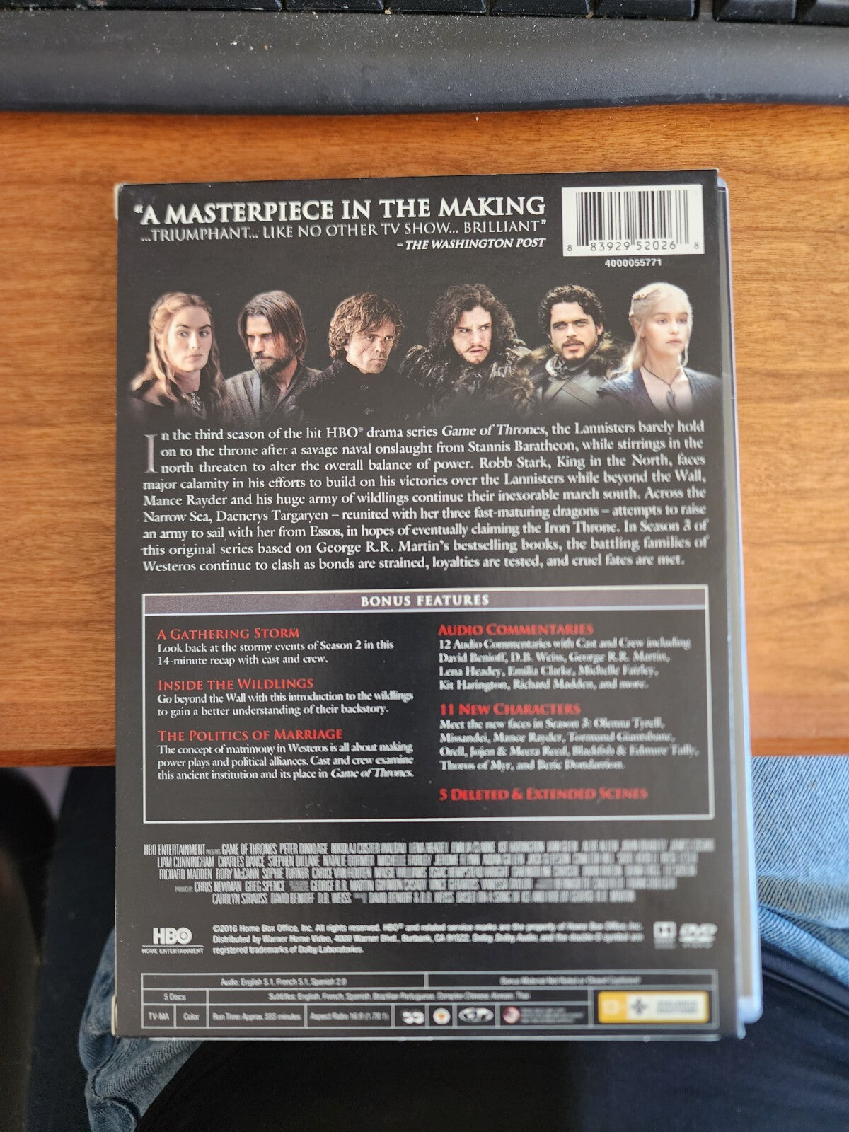 Game of Thrones: The Complete Third Season DVD