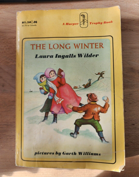 The Long Winter Laura Ingalls Wilder Vintage Paperback Book 1971