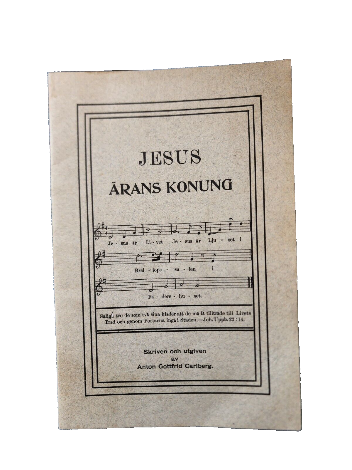 Jesus Arans Konung music sheet