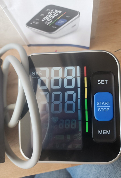 Blood Pressure Monitor Upper Arm Cuff 8.7”-16.5” Monitor w Large Display WORKS