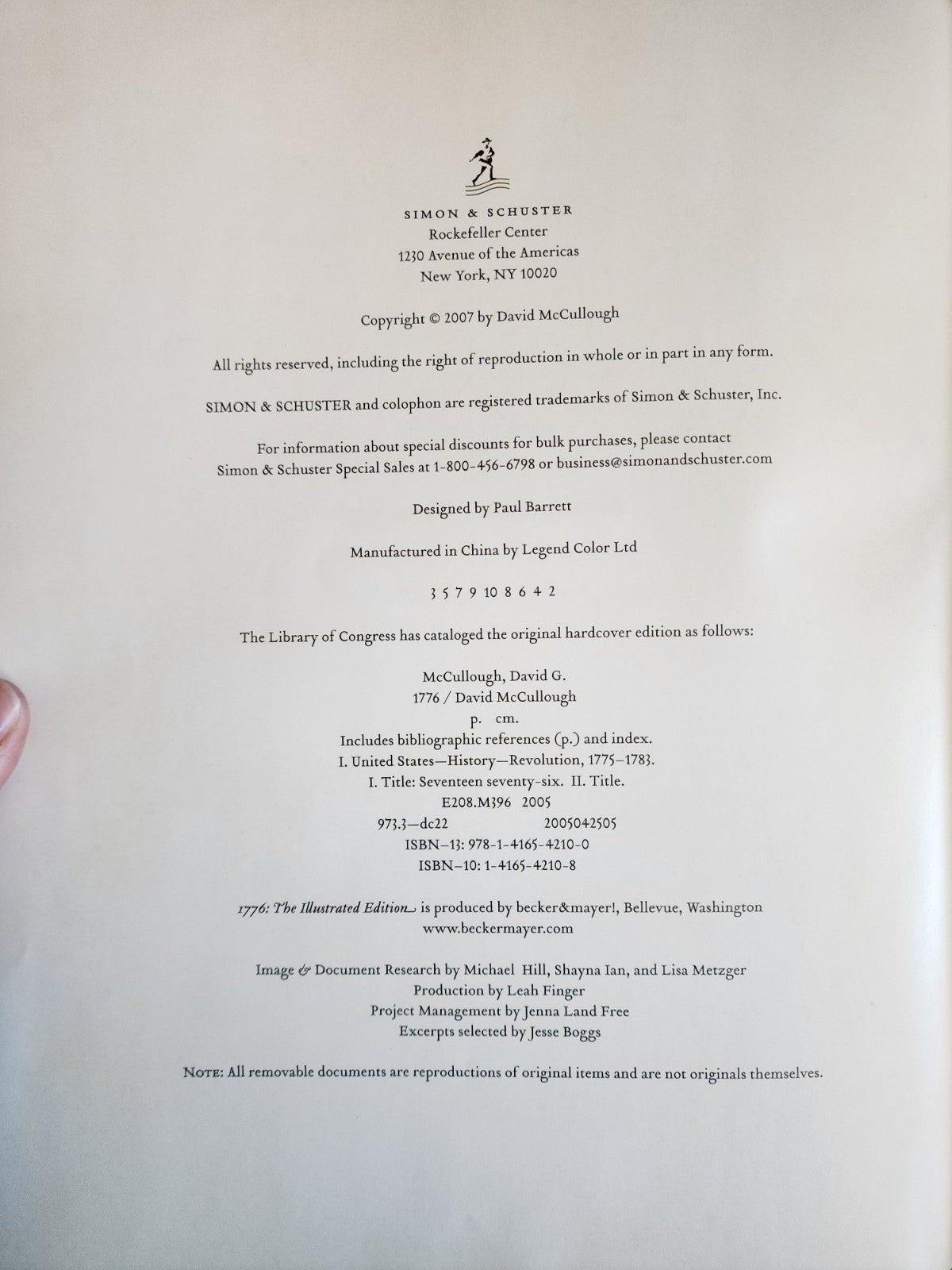 HC 1776: The Illustrated Edition - David McCullough