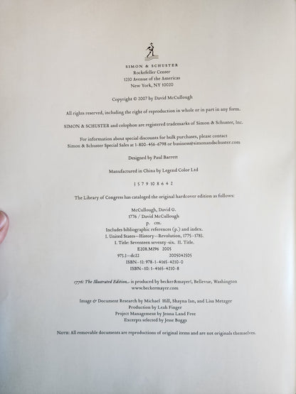 HC 1776: The Illustrated Edition - David McCullough