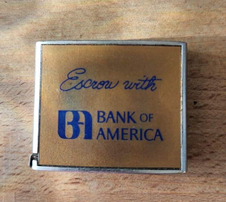 Vtg Bank of America Tape Measure