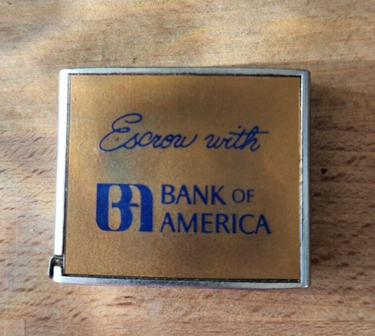 Vtg Bank of America Tape Measure