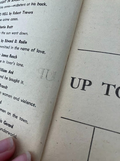 1955 Popular Library - UP TO HER NECK by John Newton Chance