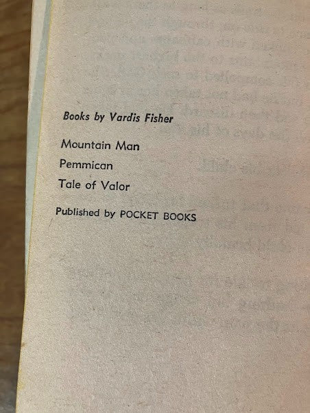 Mountain Man - mass market paperback Fisher, Vardis