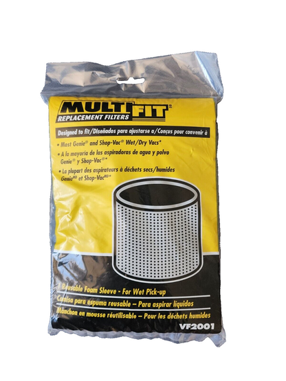MultiFit VF2001 Shop-Vac Reusable Replacement Filter