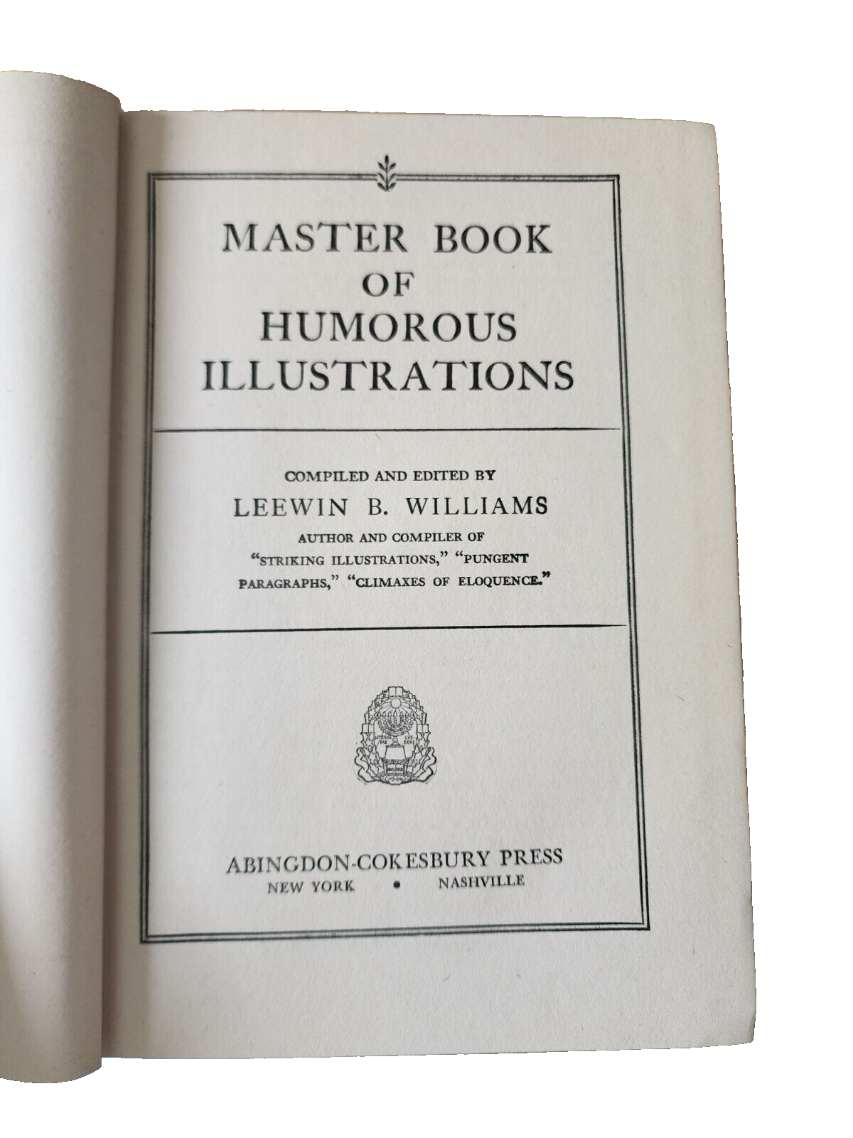 The Master Book of Humorous Illustrations by Leewin Williams