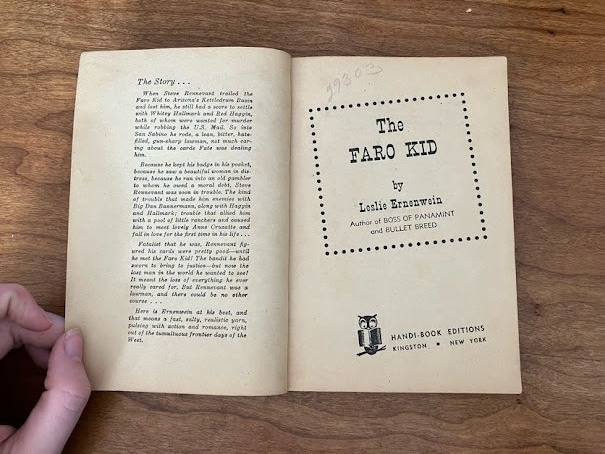 Handi-Book Western (lot of 2) - "The Fargo Kid" and "Empty Saddles"