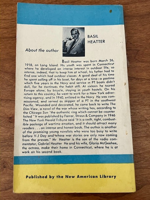 Vtg Paperback - The DIM VIEW by Basil Heatter