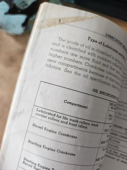 Caterpillar Diesel D8 Tractor Operator's Manual  FE034315-05