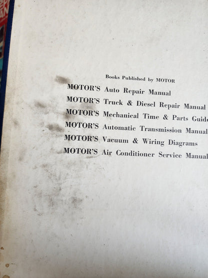 Vintage Motor's Auto Repair Manual 34th Edition 1st Printing HC