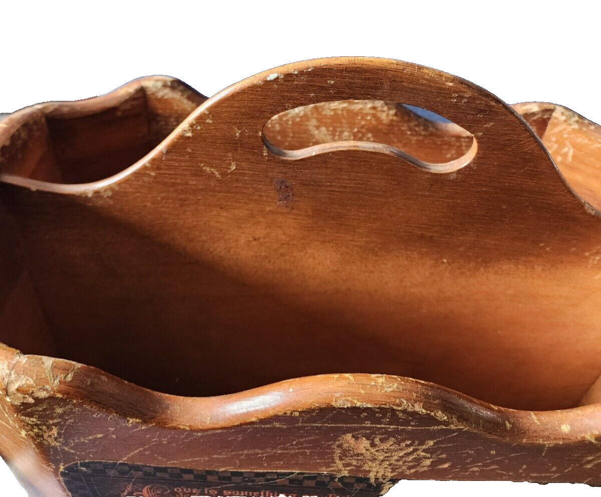 Vintage Mid-Century Wooden Magazine  Floor Stand/Rack