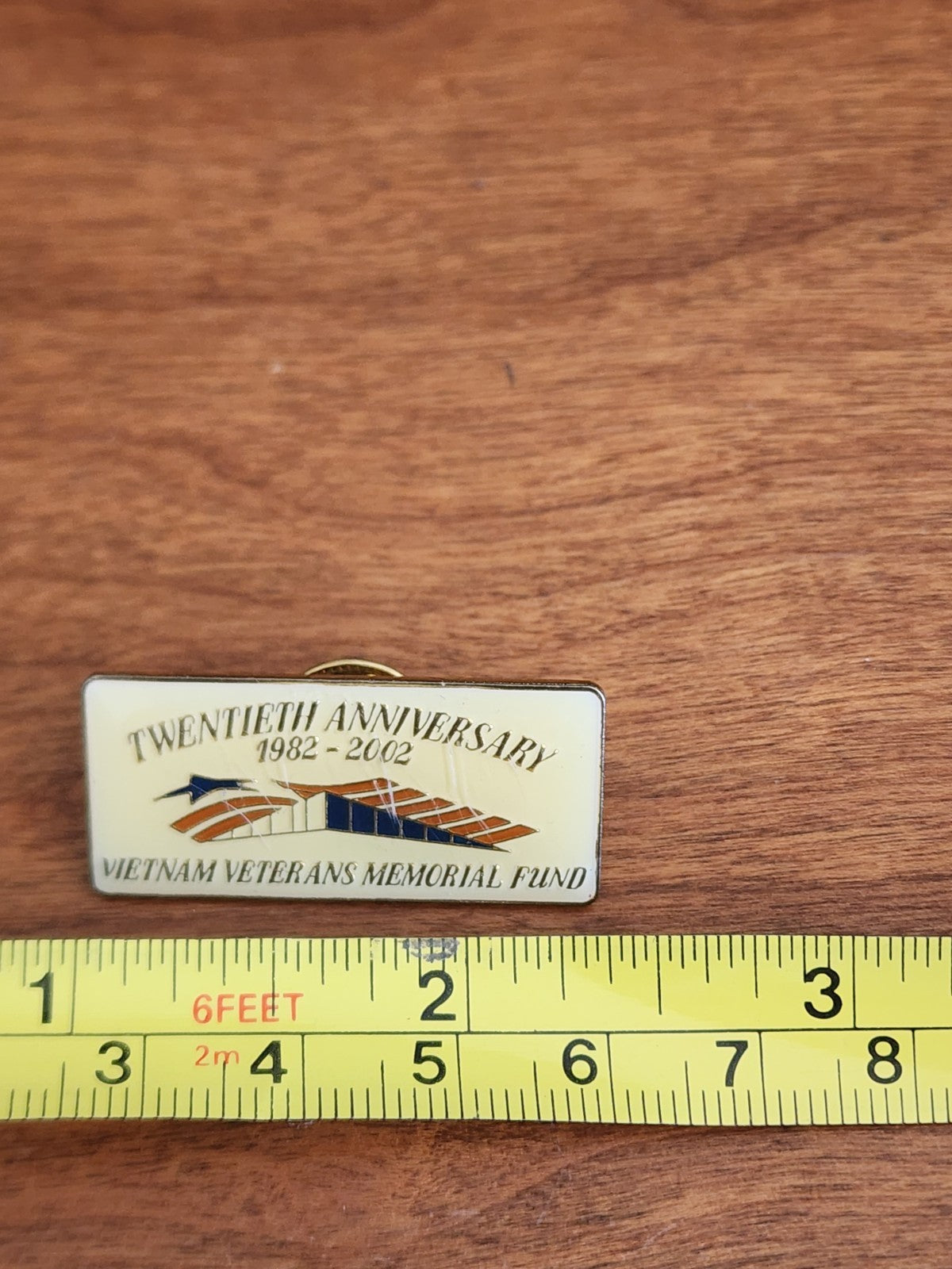 Twentieth Anniversary (1982-2002) Vietnam Veterans Memorial Fund Pin