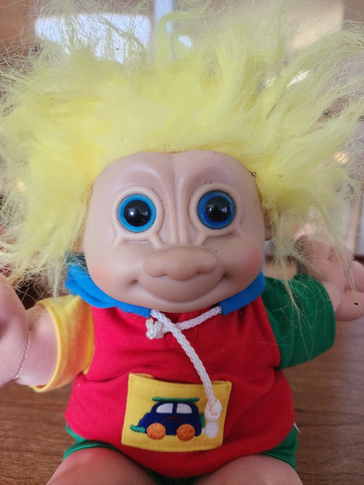 Vtg Troll Kids Buster - Russ Berrie Plush Doll 12” Rubber Face