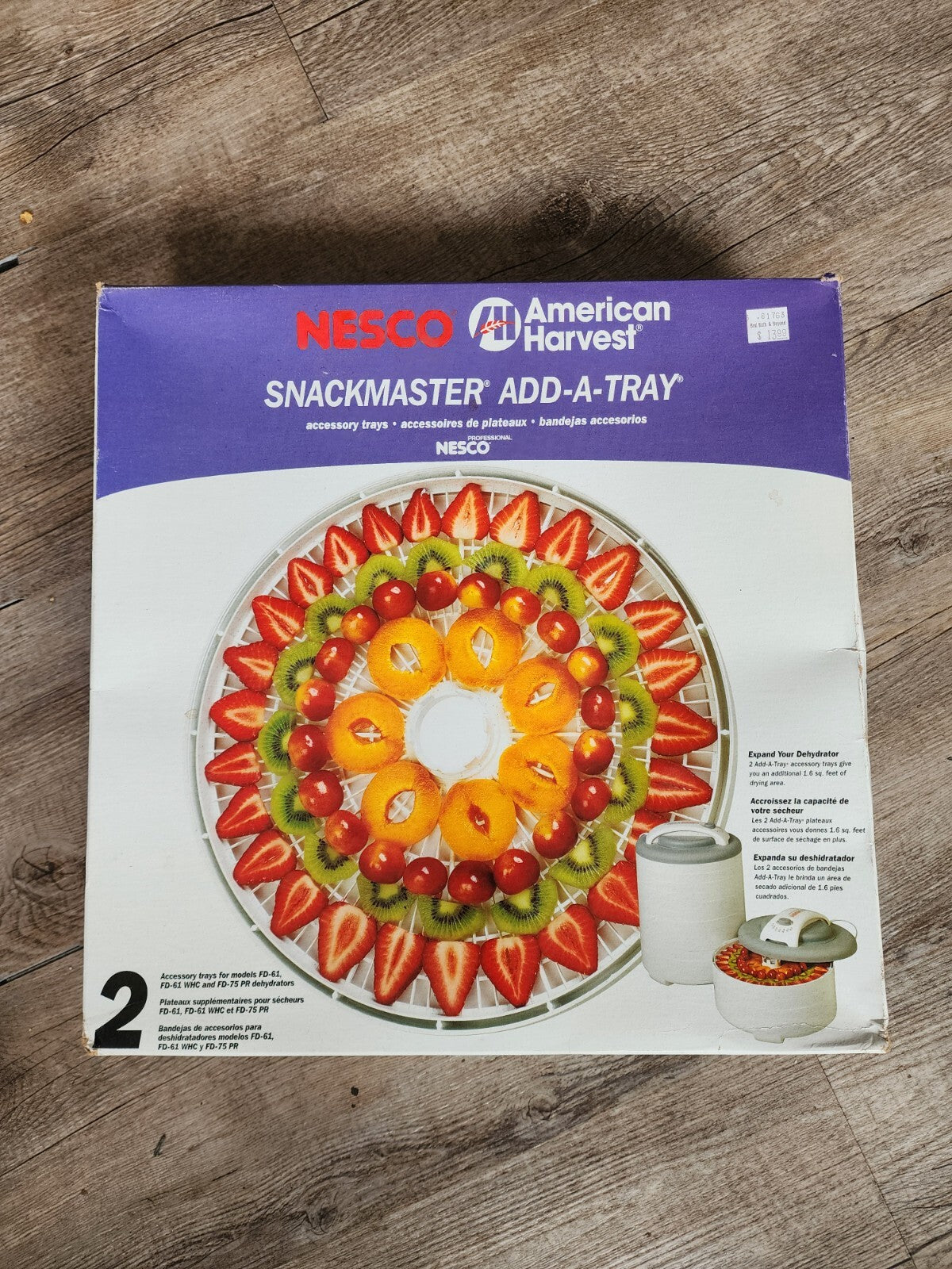 Nesco American Harvest Dehydrator Set of 2 Add-A-Tray NEW