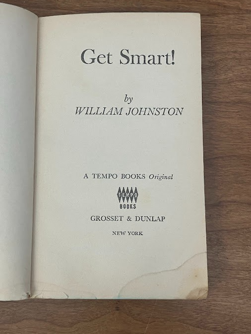 Vintage Paperback - William Johnston: Get Smart