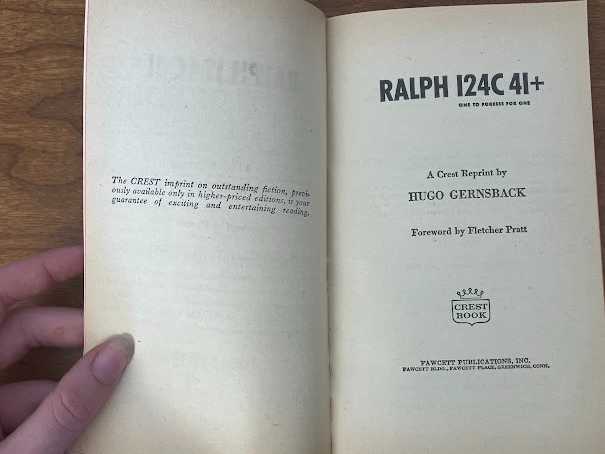 Vintage Paperback - RALPH 124C 41+ Hugo Gernsback