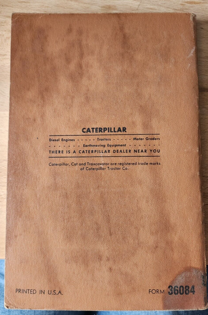 CATERPILLAR D8 TRACTOR POWER SHIFT PARTS BOOK 1970 - 46A10725-UP