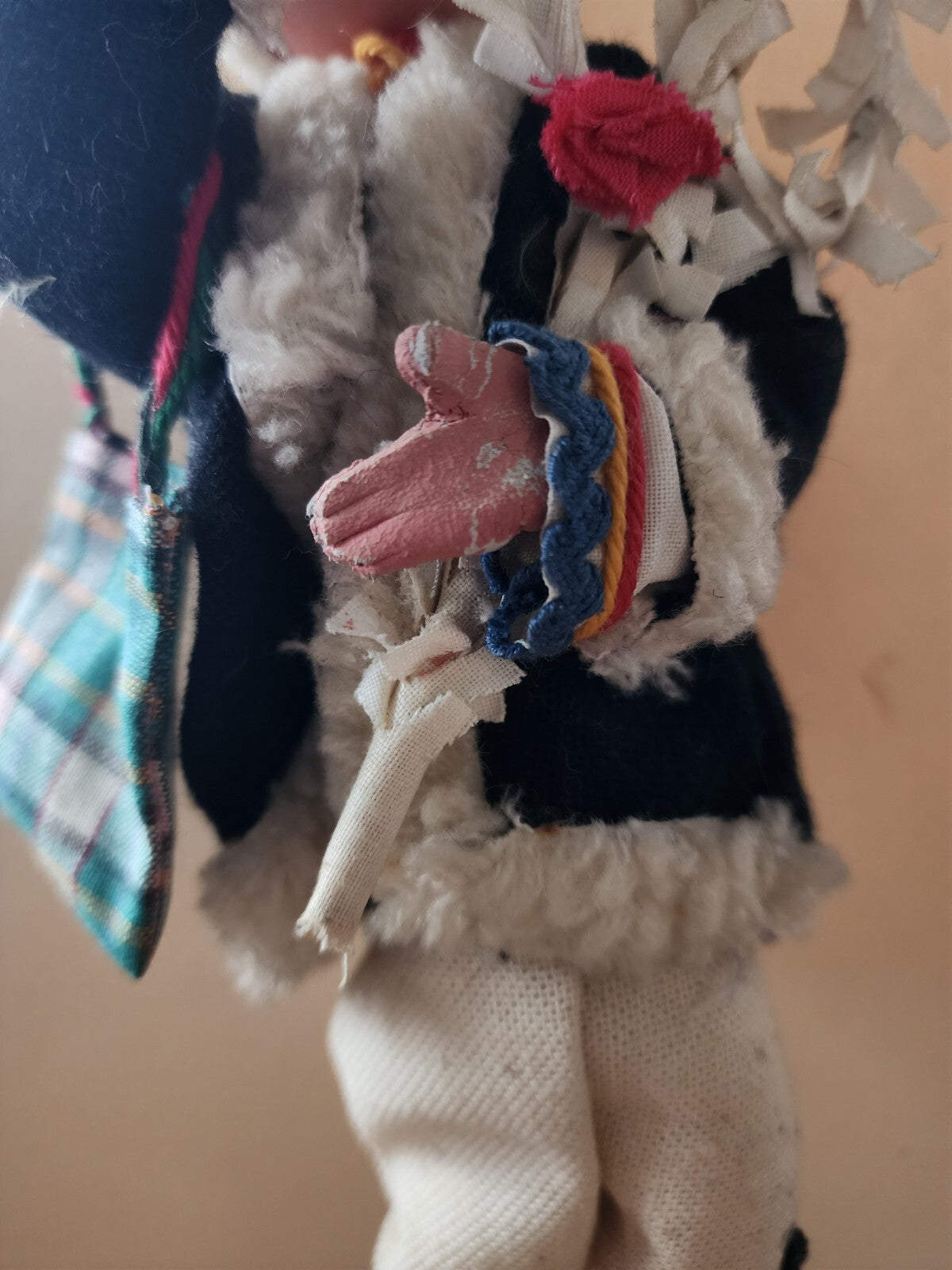 Vintage Doll Bulgaria Male Hand painted 12" Traditional Costume Souvenir