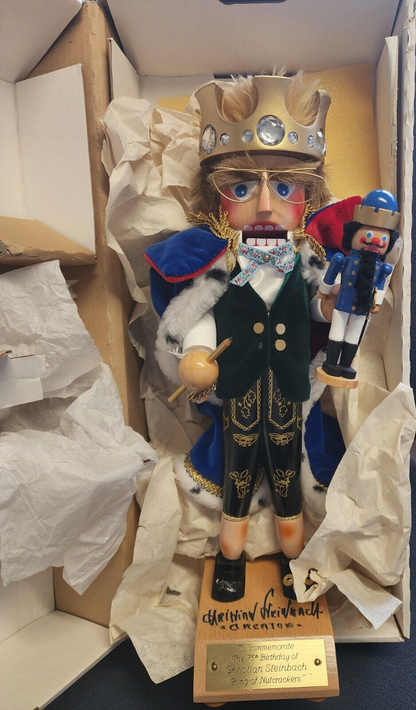 Steinbach JUBILEE KING S1000 King of Nutcracker 19" SIGNED 1996 Limited Edition