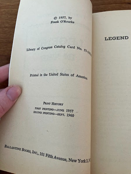 Paperback Westerns by Frank O'Rourke - lot of 2